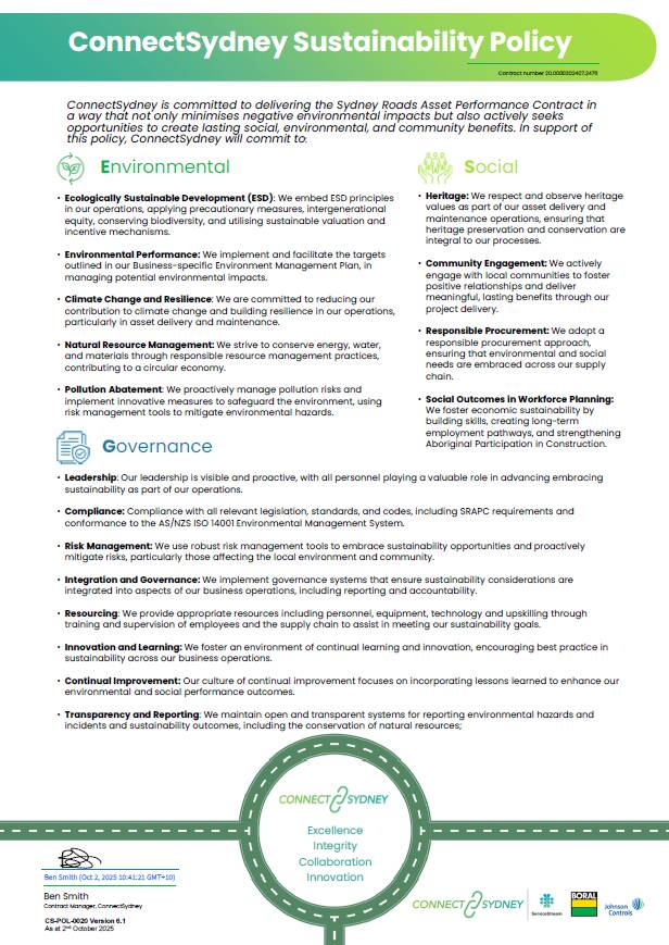 Connect Sydney Sus Policy v6 2 thumbnail for website