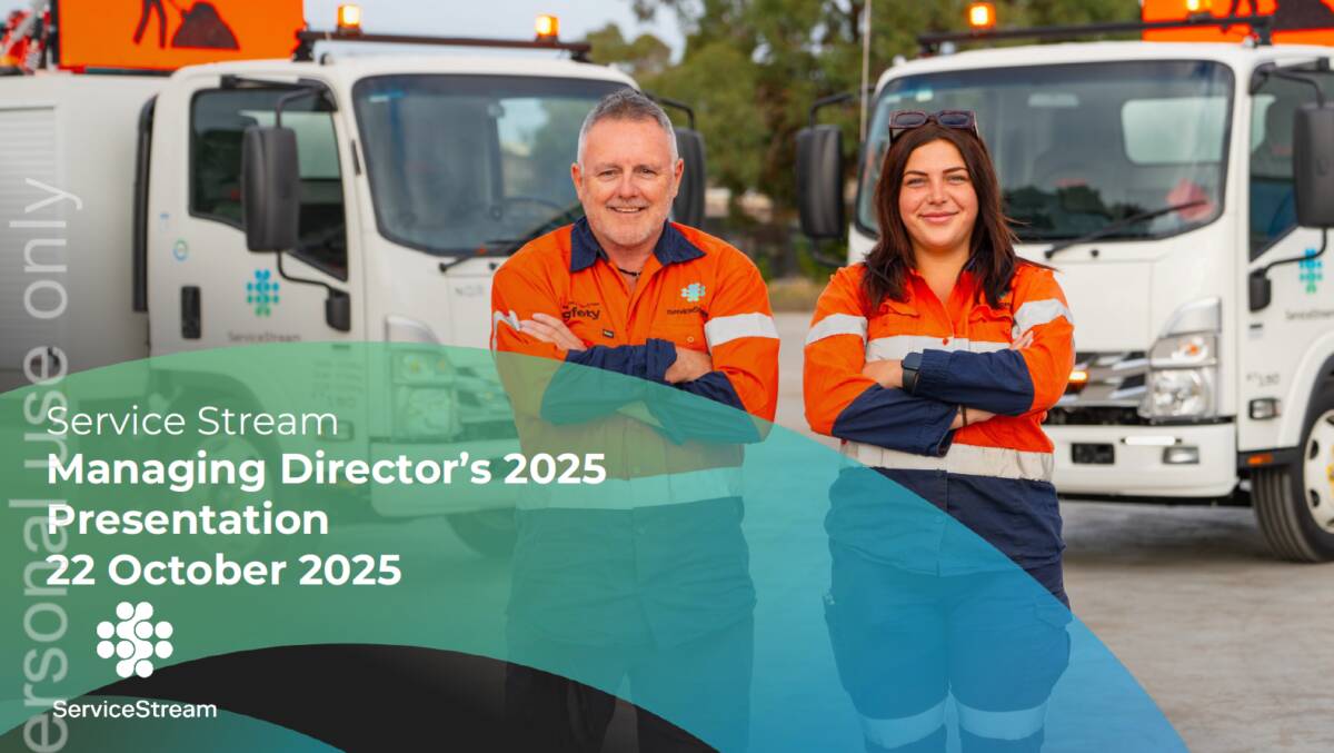 Managing Directors AGM presentation 2025 cover page