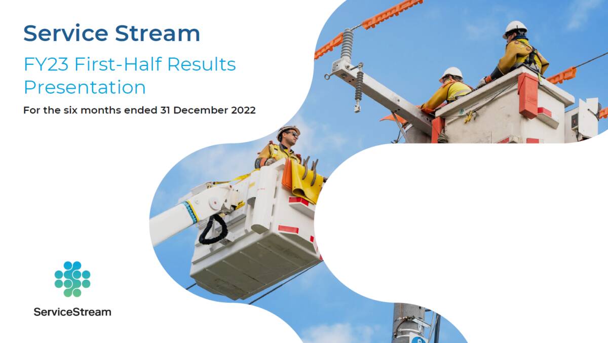 FY23 Half Year Results Market Presentation cover