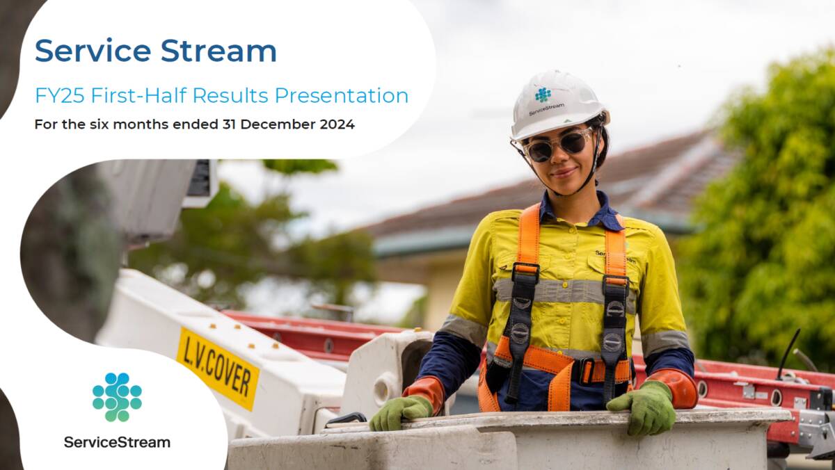 FY25 Half Year Results Market Presentation cover