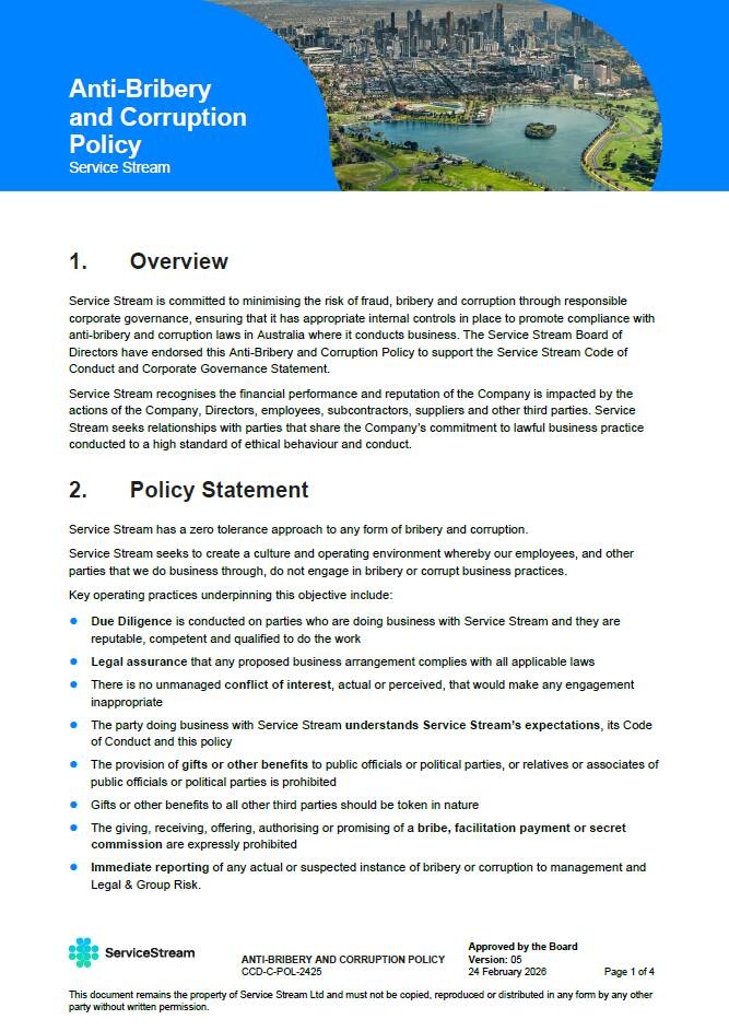 Anti Bribery and Corruption Policy image